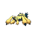 Shiny Galvantula as it appears in Ultra Sun & Ultra Moon