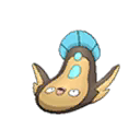 Shiny Stunfisk as it appears in Sun & Moon
