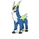 Shiny Cobalion as it appears in Ultra Sun & Ultra Moon