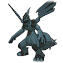 Shiny Zekrom as it appears in Sun & Moon