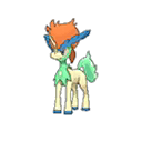 Shiny Keldeo as it appears in Ultra Sun & Ultra Moon