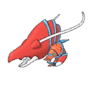 Shiny Clawitzer as it appears in Ultra Sun & Ultra Moon