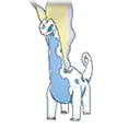 Shiny Aurorus as it appears in Ultra Sun & Ultra Moon