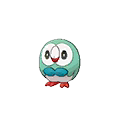 Shiny Rowlet as it appears in Sun & Moon