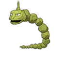 Shiny Onix as it appears in Sun & Moon
